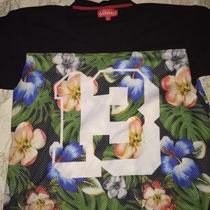 Asphalt Floral Tee